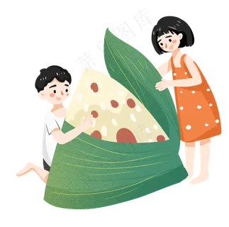 孩子和粽子 孩子和粽子