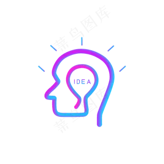 创意大脑矢量元素