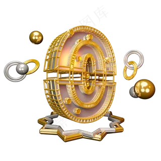 C4D字体倒计时0数字艺术字可商用