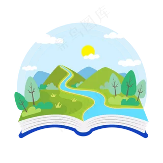 卡通世界读书日矢量图片,免抠元素