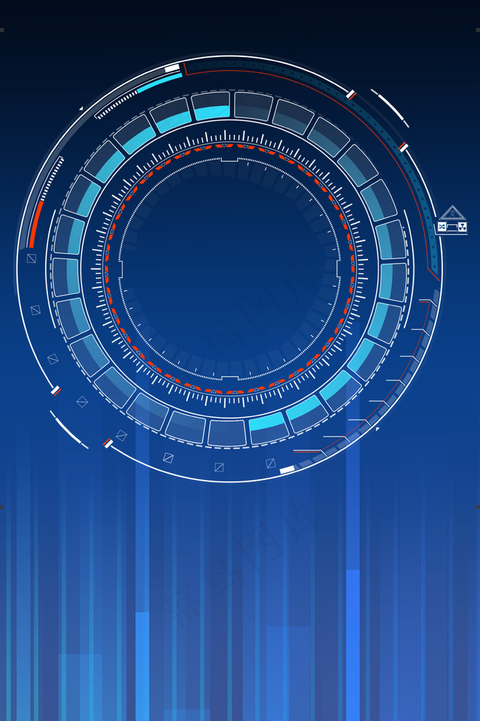 蓝色科技成就未来PSD素材