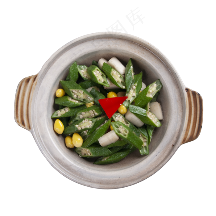 砂锅秋葵,免抠元素
