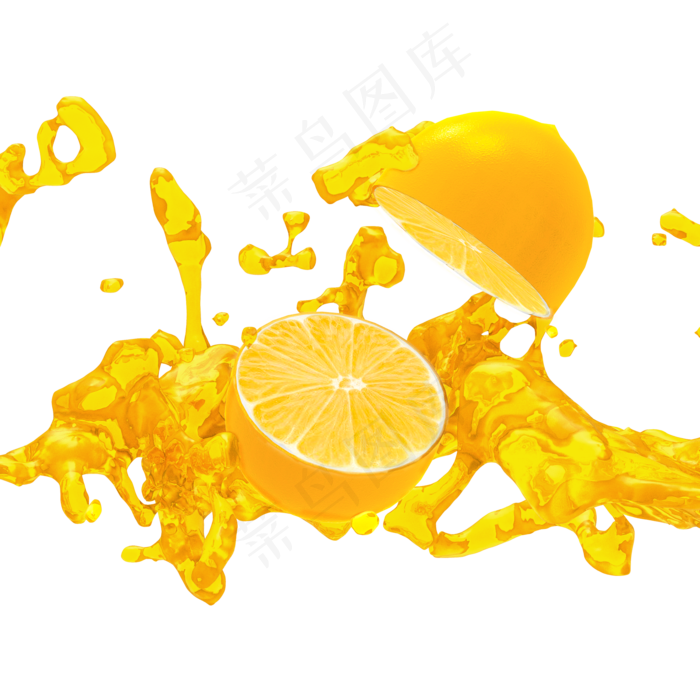 维生素c柠檬(2000X2000(DPI:300))psd模版下载