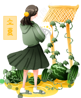 立夏漂亮的小女孩