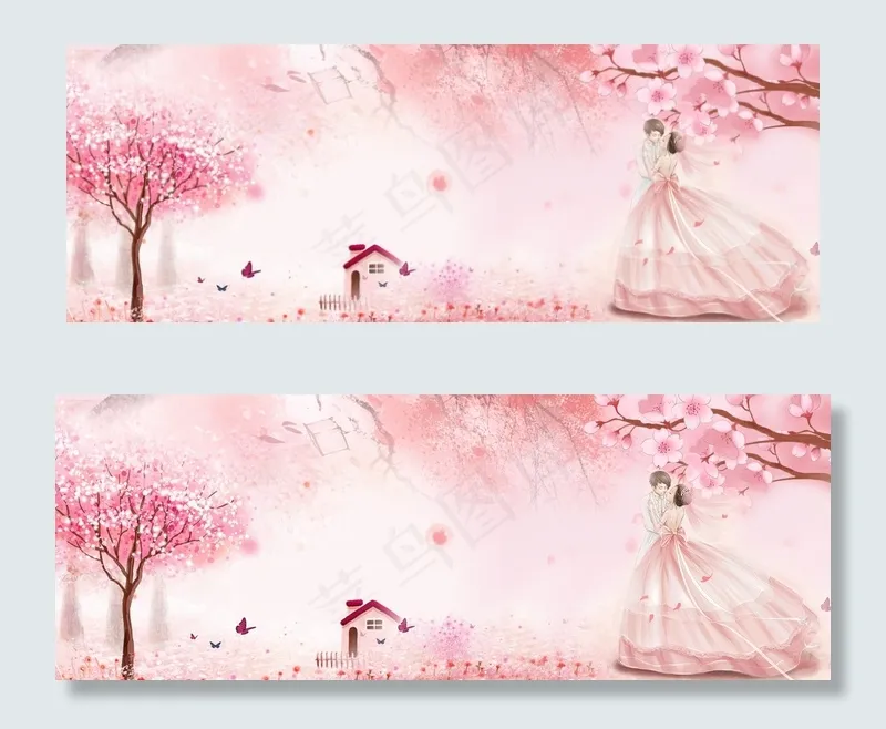 甜美清新banner(1900*700px 	       )psd模版下载