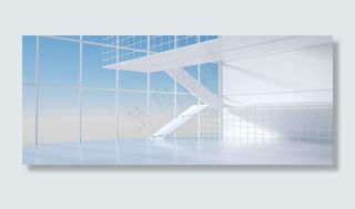 白色空旷大气商务banner