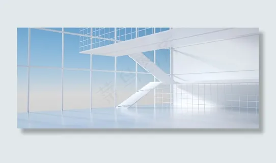 白色空旷大气商务banner 白色空旷大气商务banner