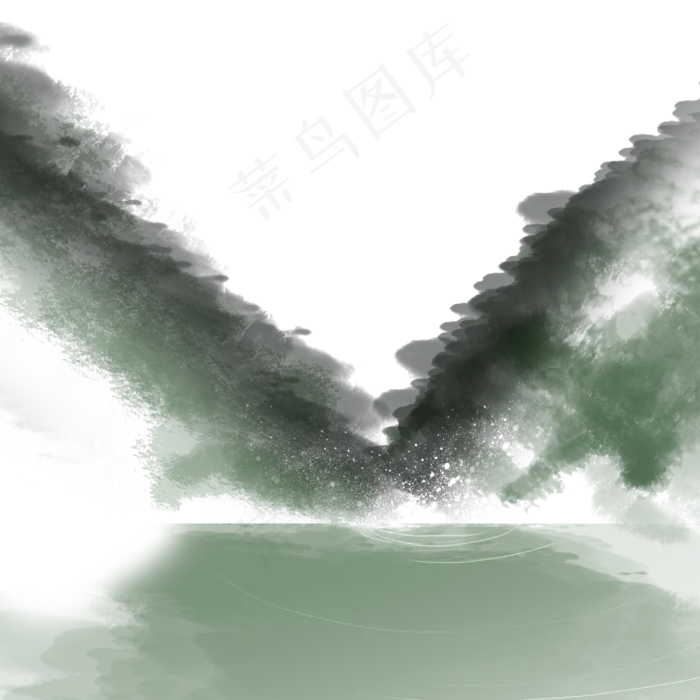 水墨山水风景下载(2000X2000(DPI:300))psd模版下载