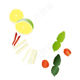 矢量水果蔬菜配料