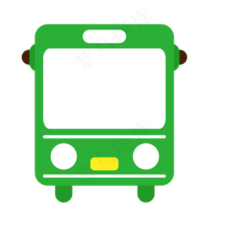 公交车低碳,免抠元素