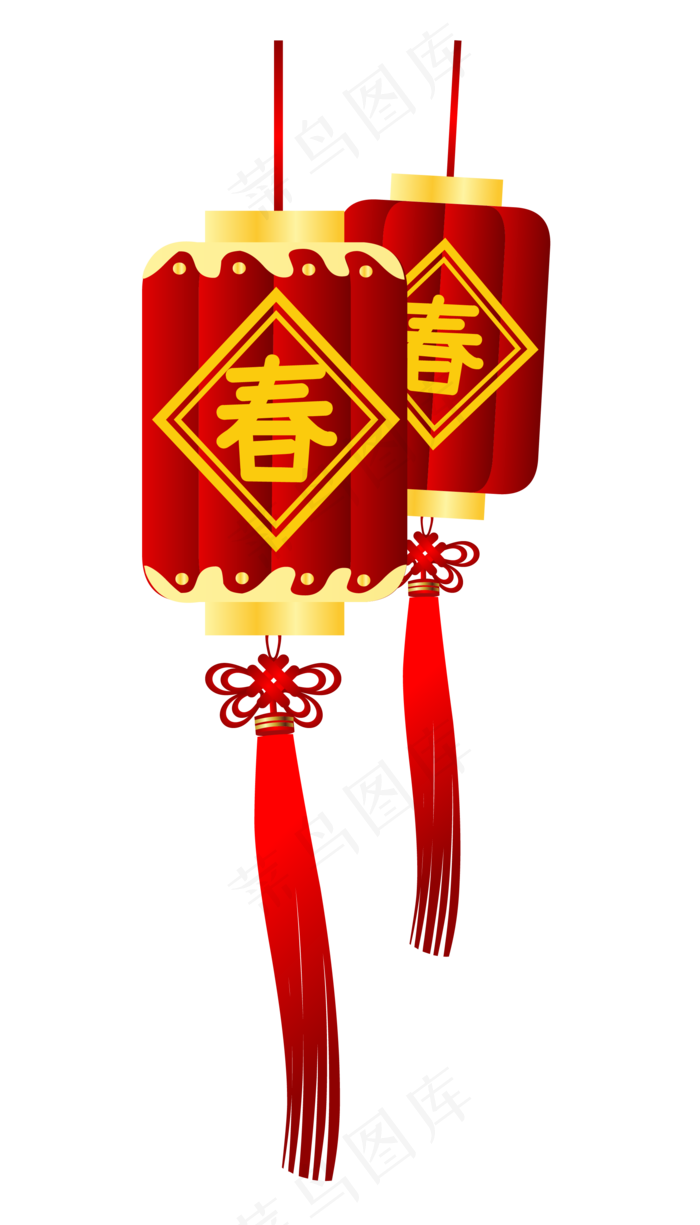 新年灯笼,免抠元素