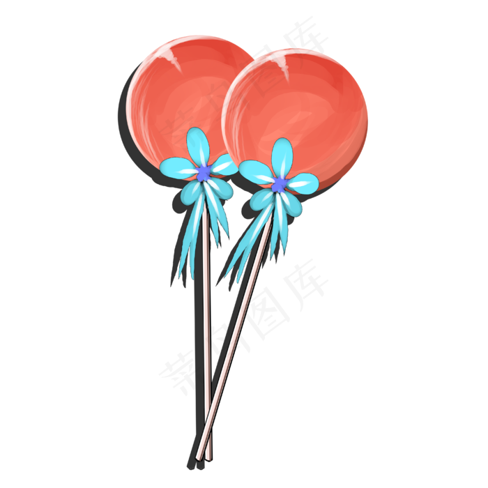 圆圈圈的棒棒糖两只