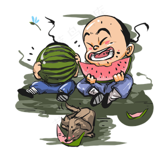 二十四节气夏至吃西瓜