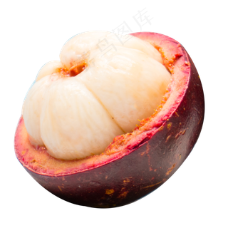 切开一半的山竹免扣图