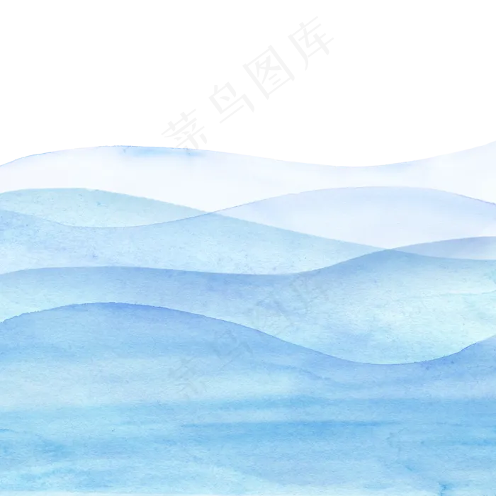 蓝色水墨笔刷(2000X2000(DPI:300))psd模版下载