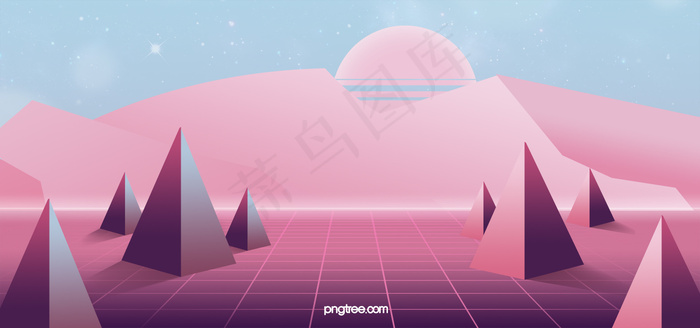 粉色系创意质感立体感背景