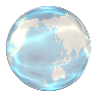 手绘地球地图免抠图