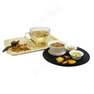 合欢花菊花花茶组合