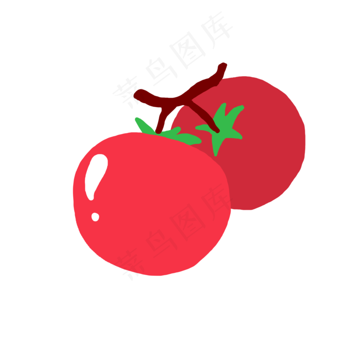果水果果子蔬菜西红柿两个