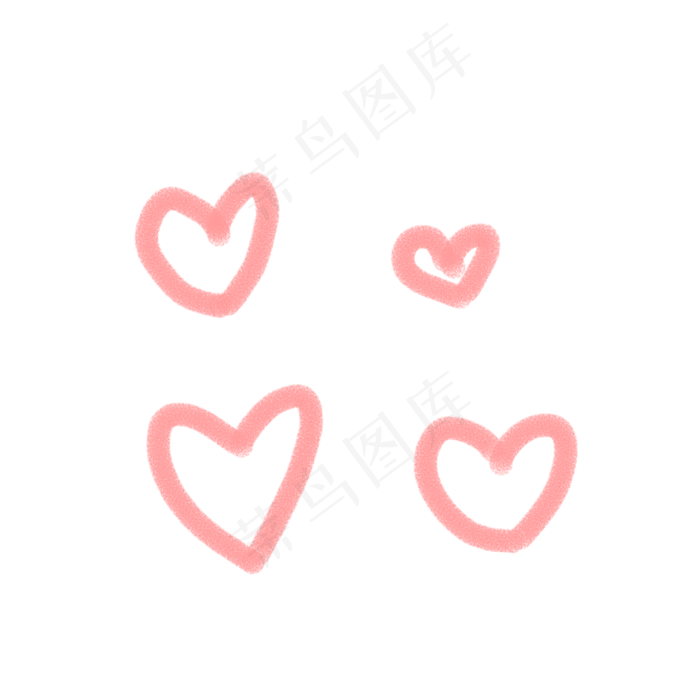 爱心状粉笔笔刷(2000*2000px 72 dpi )