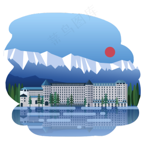 旅游地标建筑欧洲,免抠元素