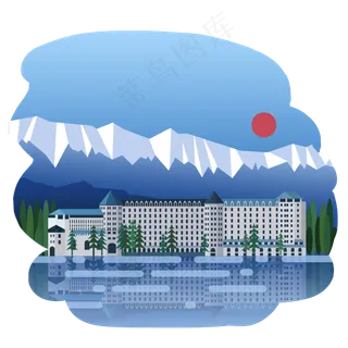 旅游地标建筑欧洲,免抠元素