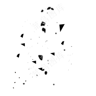 石碎石漂浮png,免抠元素