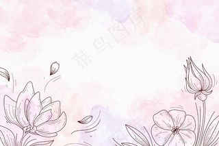 粉彩手绘元素壁纸