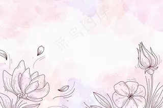 粉彩手绘元素壁纸