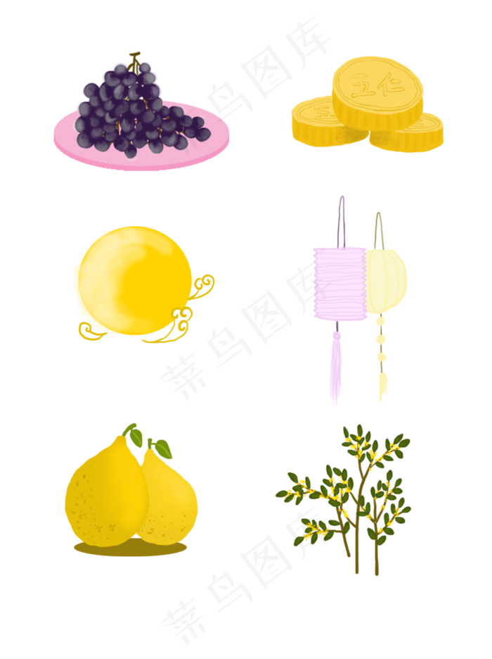 中秋节元素可商用元素