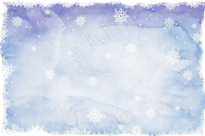 水彩画冬季背景eps,ai矢量模版下载