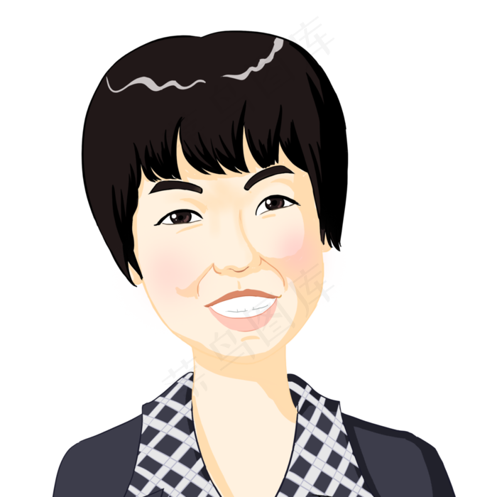 教师节微笑和蔼女老师女教师