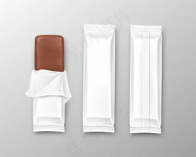 打开和关闭的现实风格的巧克力包装