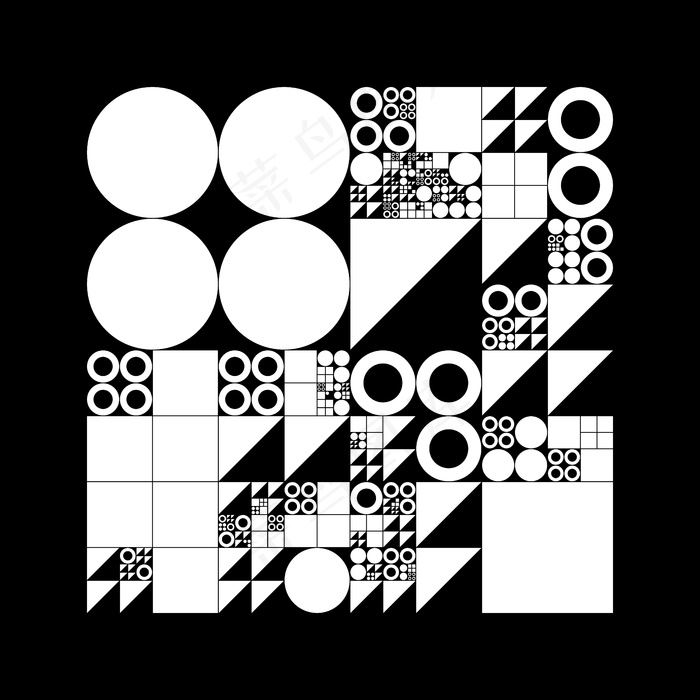 带有符号的细分网格系统。eps,ai矢量模版下载