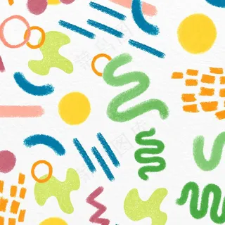 抽象笔画图案