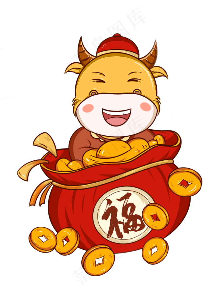 2021春节红色喜庆恭喜发财