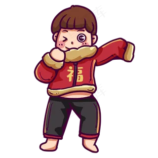 一个正在穿衣服的男生