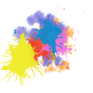 颜料泼溅