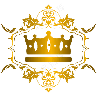 简约大气金色皇冠矢量素材