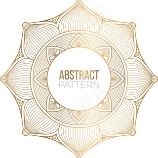 豪华装饰曼荼罗设计背景