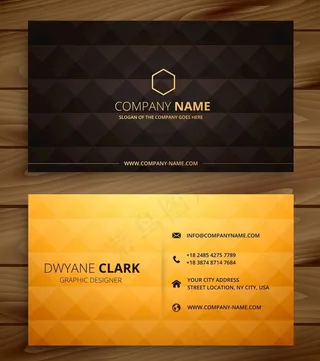 大气时尚创意名片设计模板