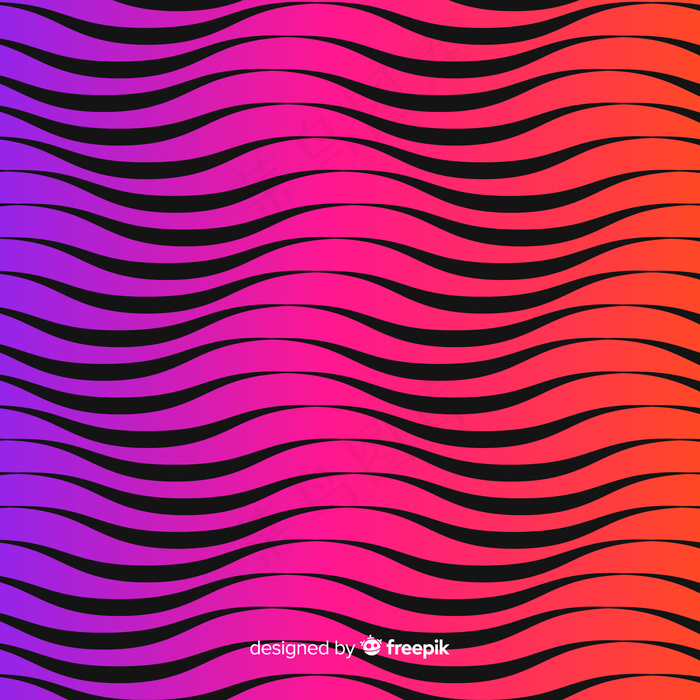 波浪错觉效果背景