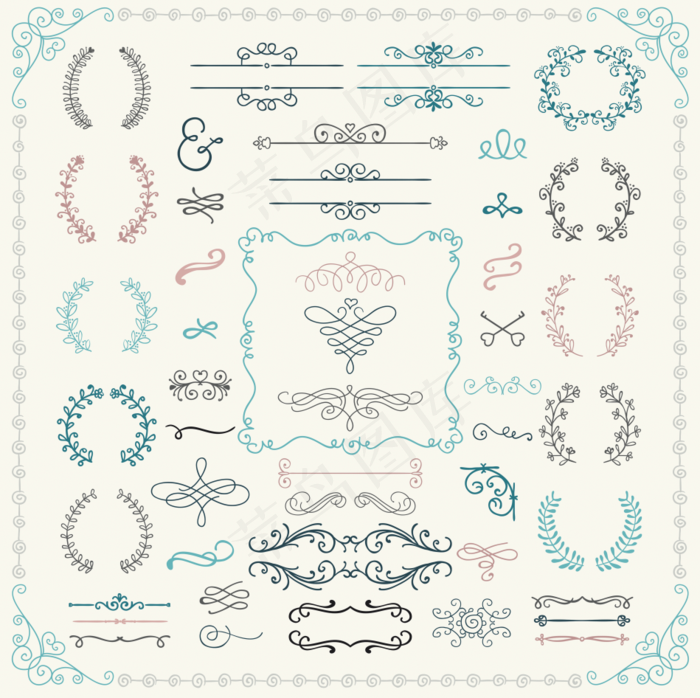 花纹 底纹 边框 