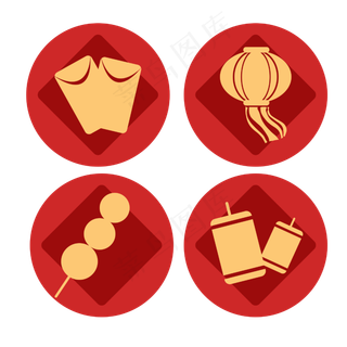 新年装饰品图标