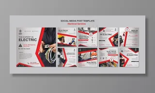 电子服务社交媒体帖子