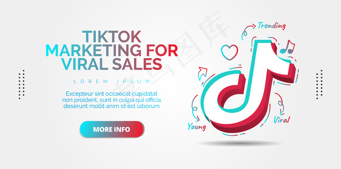 Tiktok社交媒体设计eps,ai矢量模版下载
