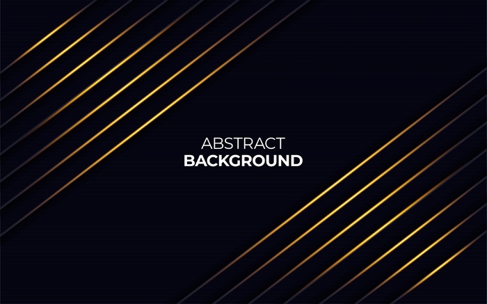 深色背景上的抽象金光线