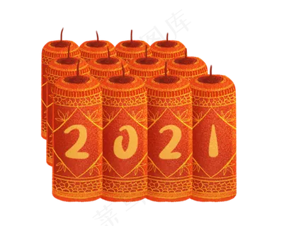 新年元旦2021年鞭炮礼花烟花