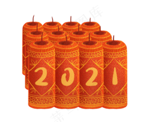 新年元旦2021年鞭炮礼花烟花