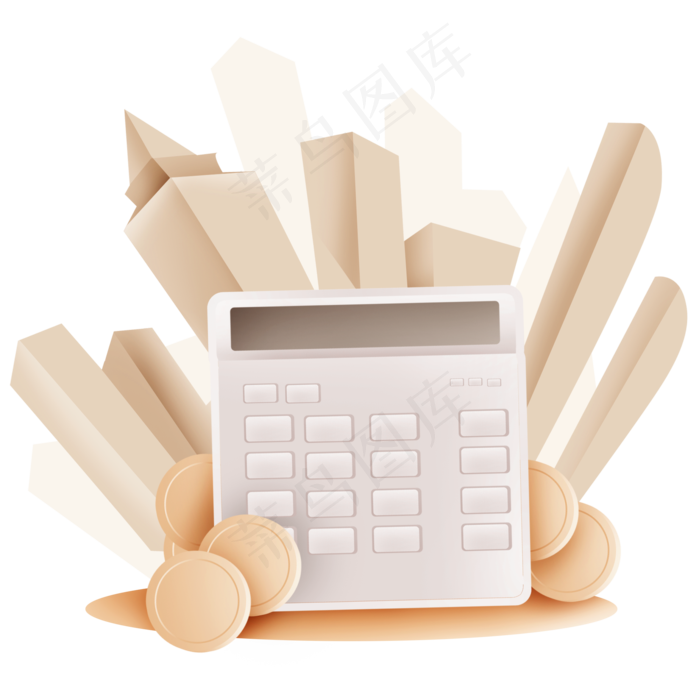 理财计算器和金币